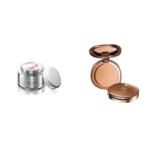 Lakme Absolute Perfect Radiance Skin Brightening Day Creme Light 50g And Lakme 9 to 5 Flawless Matte Complexion Compact Melon 8g