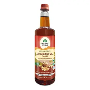 ORGANIC INDIA Organic Groundnut Oil - 1000 ml
