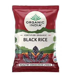 ORGANIC INDIA Rich in Iron & Balancing Weight Organic Black Rice 1Kg