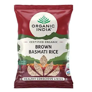 ORGANIC INDIA Organic Brown Basmati Rice 1Kg