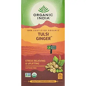 Organic India Tulsi Ginger Tea 25 Tea Bags