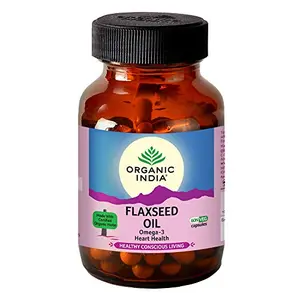 ORGANIC INDIA Flaxseed Oil 60 N Veg Capsules