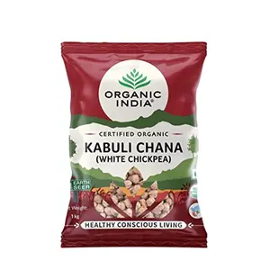 ORGANIC INDIA Rich in Protein and Dietary Fiber Delicious in Taste Hygienically Packed Kabuli Chana (White Chickpea) 1Kg
