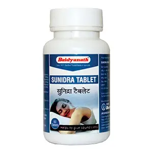 Baidyanath Sunidra Tablet - Non-Habit Sleeping Pills - 60 Tablets