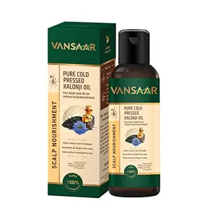 Vansaar Pure Cold Pressed Kalonji Oil|100% Pure|For Intense Scalp Repair & Nourishment |Anti-Hair Fall & Anti-dandruff | Delays Greying â 100ml