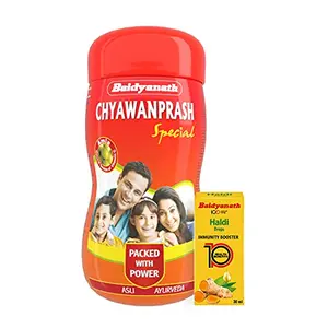 Baidyanath Chyawanprash Special - 1kg - For All Round Protection (Free Haldi Drops 30ml Worth Rs. 195)