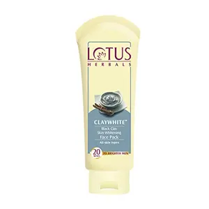 Lotus Herbals Claywhite Black Clay Skin Whitening Face Pack 120g