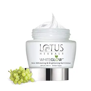 Lotus Herbals Whiteglow Skin Whitening & Brightening Gel Cream SPF 25 Pa +++ 40g