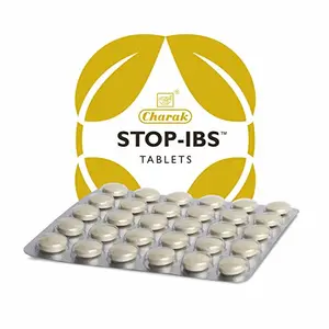 Charak Pharma Stop-IBS Tablet for Relief in Irritable Bowel Syndrome & Relieves Abdominal Gases | Contains Healing Herbs like Sunthi Bilva & Musta (30 tablets)