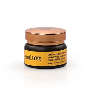 SoulTree Anti-Wrinkle Cream With Turmeric Aamla & Skin Firming Brahmi For Dry to Normal Skin 25gm