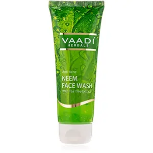 Vaadi Herbals Anti Acne Neem Face Wash with Tea Tree Extract 60g