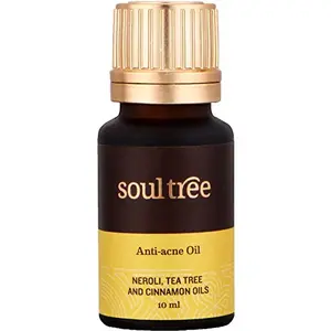 SoulTree Anti-Acne Face Oil with Neroli Tea Tree & Cinnamon Oils 10ml