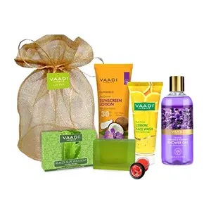 VAADI HERBALS All Purpose Complete Skin Care Travel Kit Lavender 6 Count