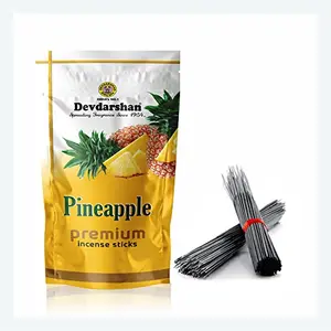 Devdarshan Pineapple Agarbatti 7 Pouch Packs of 130g Each