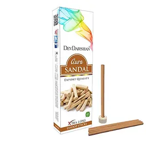 Devdarshan Aura Sandal Dry Dhoop Stick 10 Sticks (Pack of 24 Units)