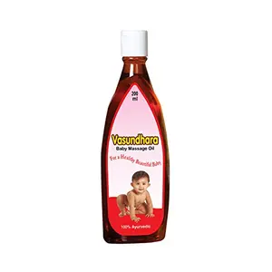 Vasundhara Baby Massage Oil Ayurvedic Baby Massage Oil by Pitambari (200 ml)