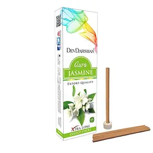Devdarshan Aura Jasmine Dry Dhoop Stick 10 Sticks (Pack of 24 Units)