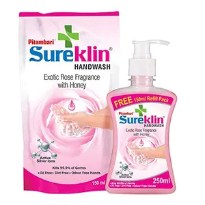 Sureklin Handwash - 250ml Bottle + 150ml Pouch Free