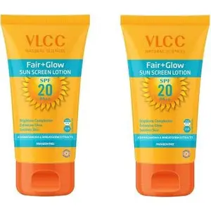 VLCC Fairglow Suncreen(100) - SPF 20 PA+++ (200 ml)