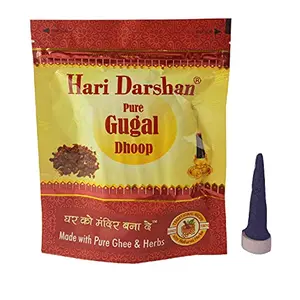 Hari Darshan Gugal Dhoop Made with Pure Ghee & Herbs Non-Toxic Herbal batti (100g)