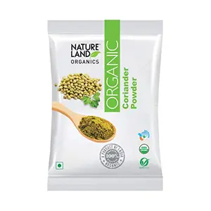 NATURELAND ORGANICS Coriander / Dhaniya Powder 200 gm - Organic Healthy Spices Green