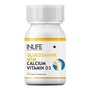 Inlife GlucosamineMsm With Calcium & Vitamin D3 For Joint Care Supplement - 60 Tablets (Pack of 1)
