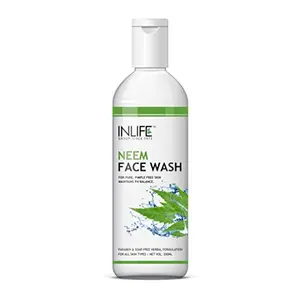 INLIFE Neem Face Wash Soap & Paraben Free - 200 ml
