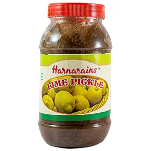 Harnarains Homemade Organic Lemon/Lime Juice Pickle 400 gm