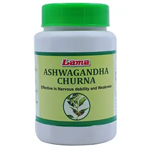 LAMA 100% Natural Ashwagandha Churn (Withania Somnifera Powder) - Helps in Nervous Debility and Weakness - 500 g