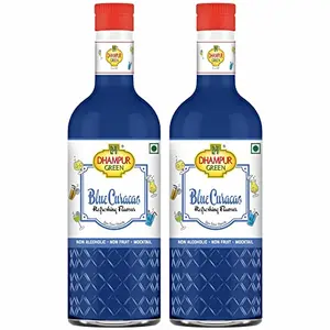Dhampure Speciality Blue Curacao Mocktail 600ml (2 x 300ml) | Mocktail Syrup Bar Mocktails Cocktails Syrup
