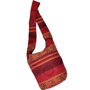 Little India Printed Kerala Sadhu Flap Pocket Shoulder Bag 13"x15"x3"