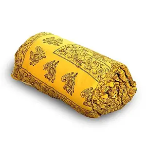Royal Rajasthani Floral Print Cotton Double Bed Comforter - Yellow