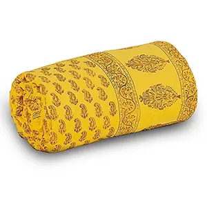 Little India Rajasthani Design Paisley Cotton Single Bed Comforter / AC Quilt / AC Comforter