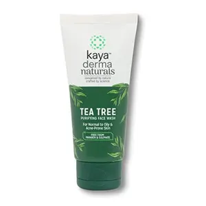 Kaya Tea Tree Purifying Face Wash | With Niacinamide Paraben & Sulfate Free | Vegan | pH Balanced | For Normal Oily And Acne-Prone Skin | 50ml