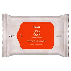 Kaya Everyday Cleansing Wipes | Cleansing | Intense Hydration Wipes | All Skin Types | 30 Wipes