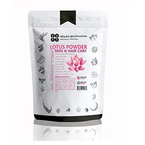 HEILEN BIOPHARM Lotus (Nelumbo Nucifera) Petal Powder for DIY Face Packs (200 gm / 7 oz / 0.44 lb)