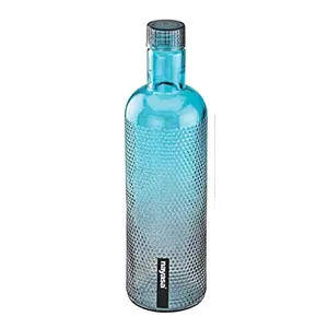 NAYASA Turtle Glass Super Glass Bottle 1 Litre by Bansal Group (Turtle Glass Bottle-4 Sky Blue 1000 ML)