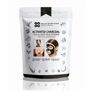 HEILEN BIOPHARM Activated Charcoal Powder For Face Pack (FOOD GRADE 100 gm / 3.5 oz / 0.22 lb)