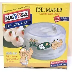 Nayasa Plastic Microwave Idli Maker (Multicolour 3666)