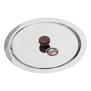 Embassy Stainless Steel Ciba Lid with Knob Size 18 28.4 cms