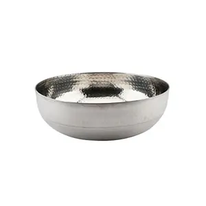 Embassy Stainless Steel Hammered Tasla/Kadhai (Without Handle) 5000 ml (Size 16)