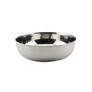 Embassy Stainless Steel Hammered Tasla/Kadhai (Without Handle) 2500 ml (Size 12)