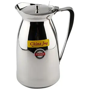 Embassy Stainless Steel China Water Jug/Pitcher - 1.8 Ltrs (Size 6)