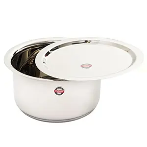 Embassy Sandwich Bottom Tope with Lid (Size 16) - 3750 ml (Stainless Steel)