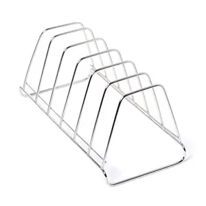 Embassy Stainless Steel Square Plate Rack/Stand 1-Piece Size - 6 (32 cms)