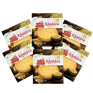 Jabsons Roasted Khakhra Ajwain 180g (Pack of 6)