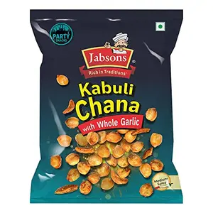 Jabsons Namkeen Kabuli Chana With Whole Garlic-150gm Crunchy Lightly Spicy Snacks Anytime Party Snack
