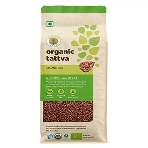 Organic Tattva Organic Ragi Whole - 500 G | 100% Vegan Gluten Free and NO Preservatives