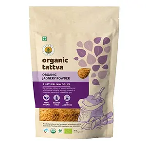 Organic Tattva Organic Gluten Free Jaggery (Gur) Powder 500 Gram