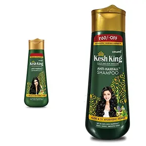Kesh King Scalp And Hair Medicine Anti Hairfall Shampoo 200ml And Kesh King Anti Hairfall Shampoo with aloe and 21 herbs 340ml